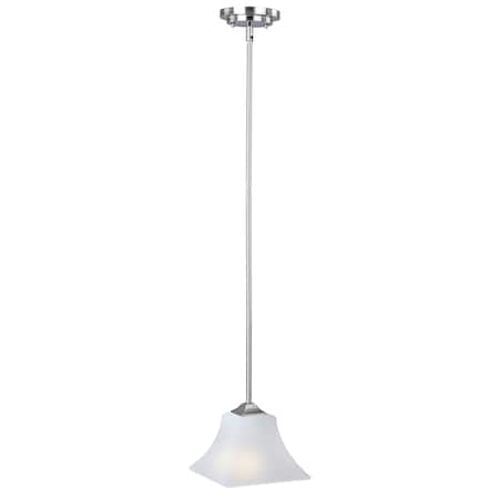 Maxim Lighting Aurora 1-Light 8" Wide Satin Nickel Pendant Light 92090FTSN